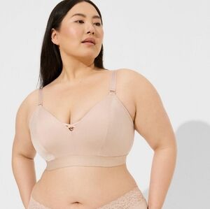 NWT Torrid Buxy Bralette no wire nude color size 4-D/DD